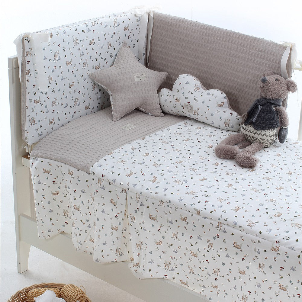 Colcha y Protector Cuna 60x120 Uzturre Bambi