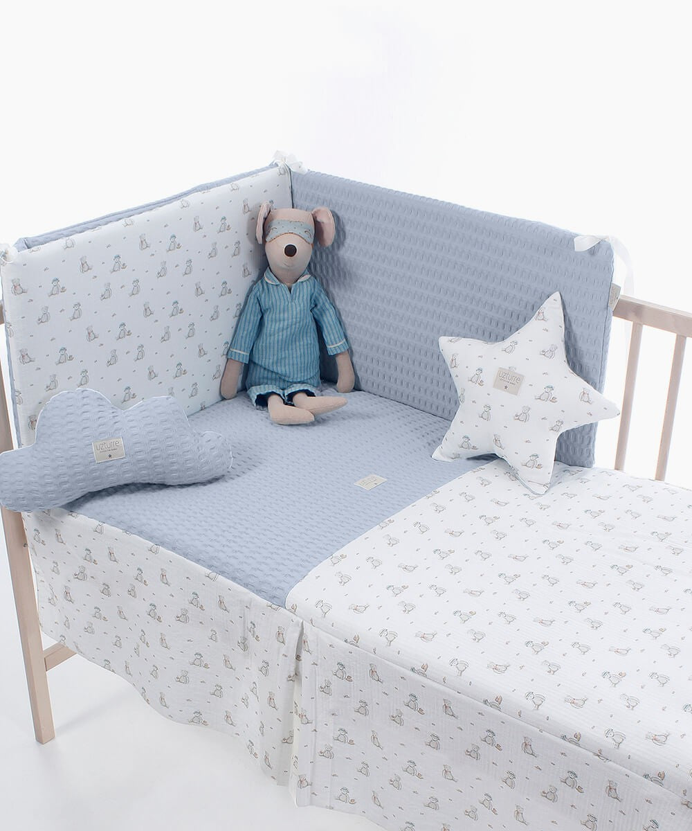 Colcha y Protector de cuna Uzturre Teddy