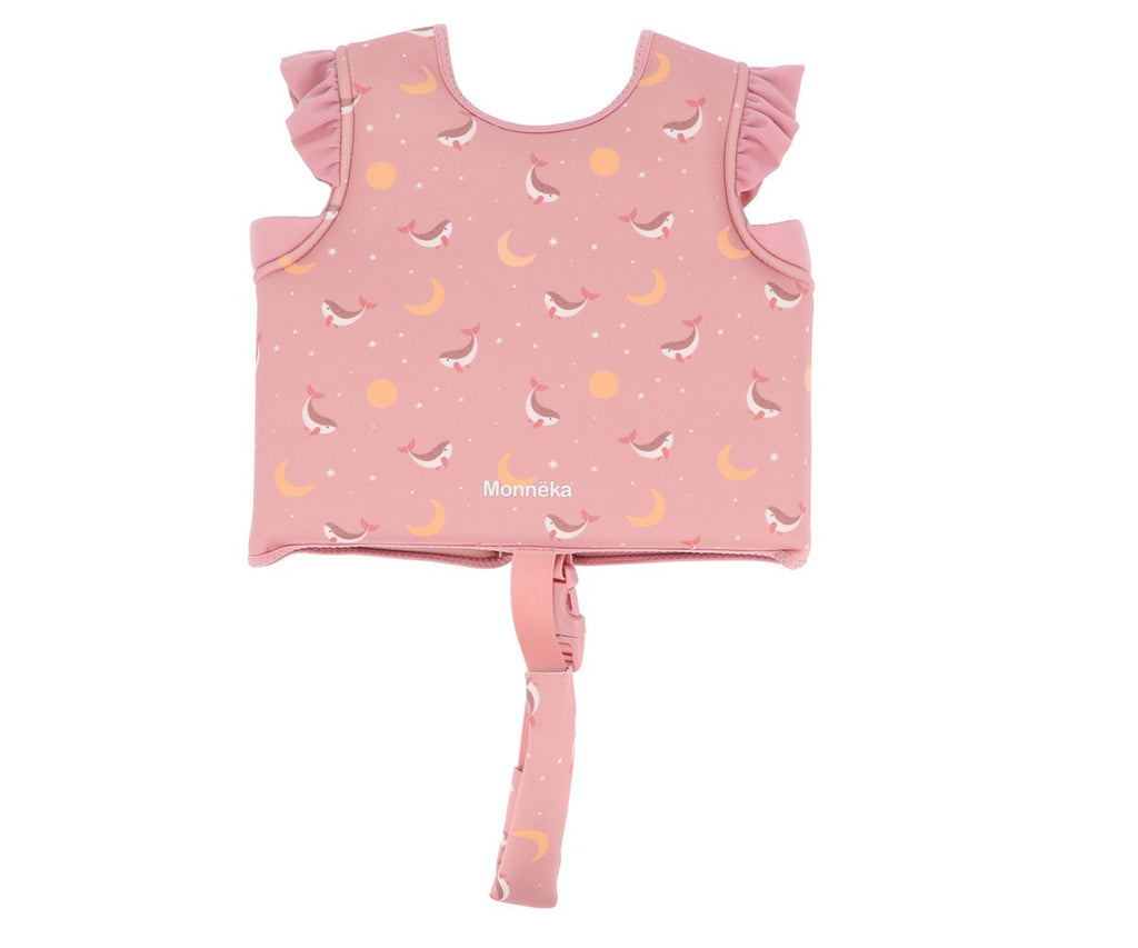Chaleco Flotador Aprendizaje Monnëka Whale Pink