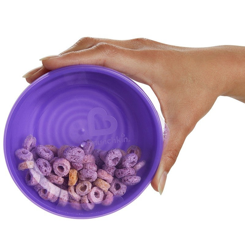 Pack cuencos con tapas y cucharas Munchkin Love-a-Bowls 10 piezas
