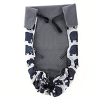 Cobertor porteo polar Bundlebean Grey Elephants