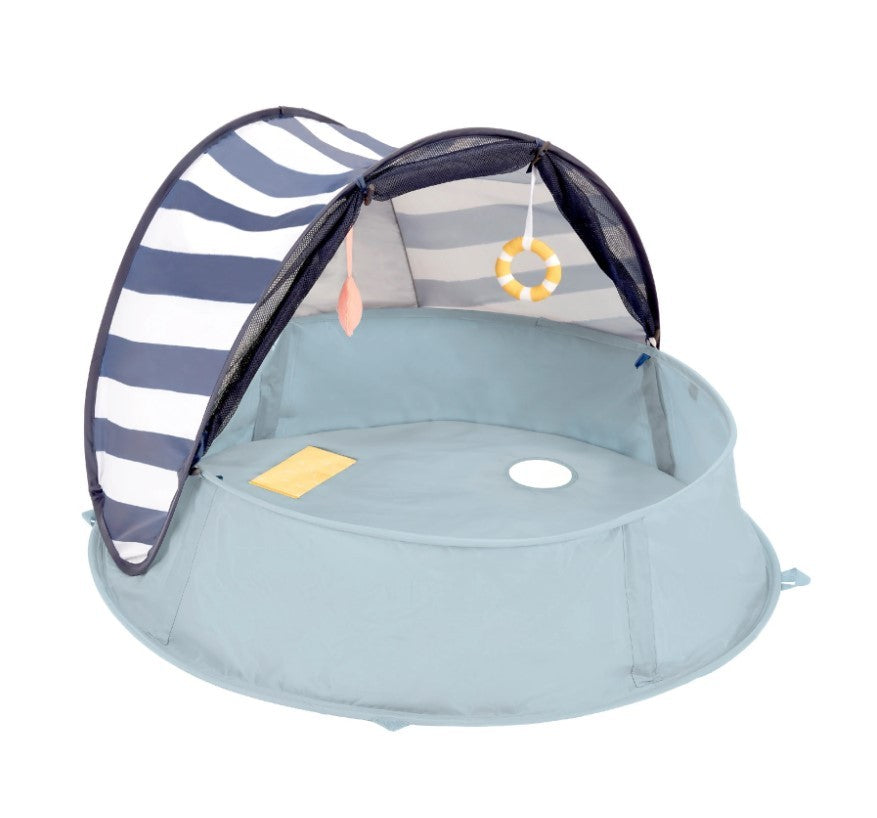 Tienda de juego Anti-UV Babymoov Alta Protección FPS 50+ y Piscina AQUANI marinera