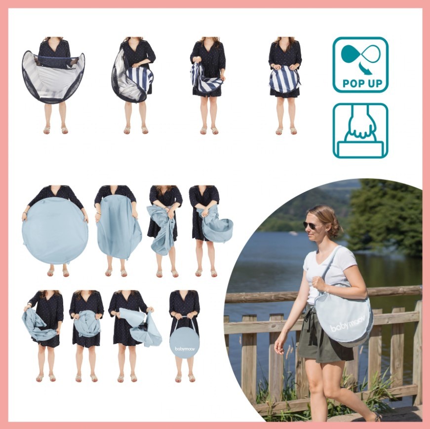 Tienda de juego Anti-UV Babymoov Alta Protección FPS 50+ y Piscina AQUANI provence