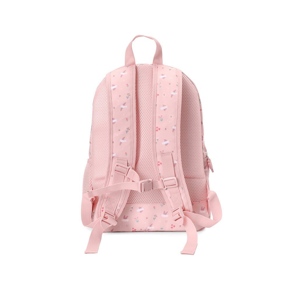 Mochila Mediana Tutete Blossom Birds + Llavero