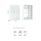 Armario 3 puertas Ros Mini SOFT