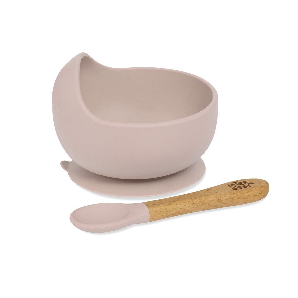 Cuenco Interbaby silicona con cuchara y ventosa