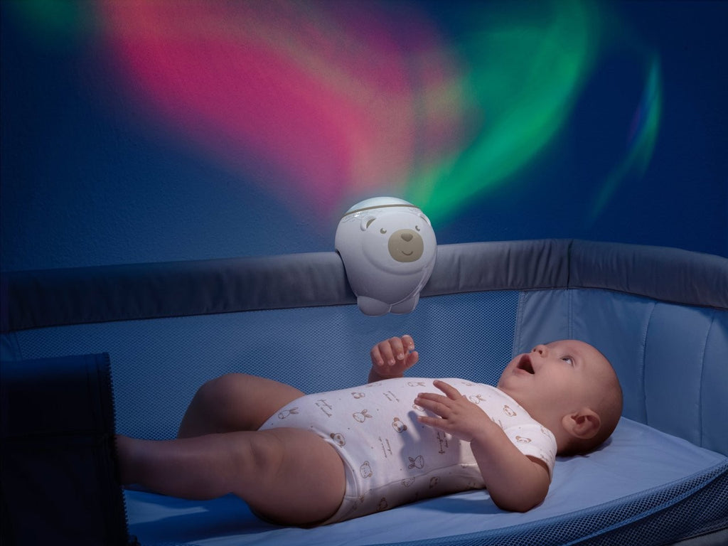 Osito Proyector Chicco Polar para cuna y minicuna