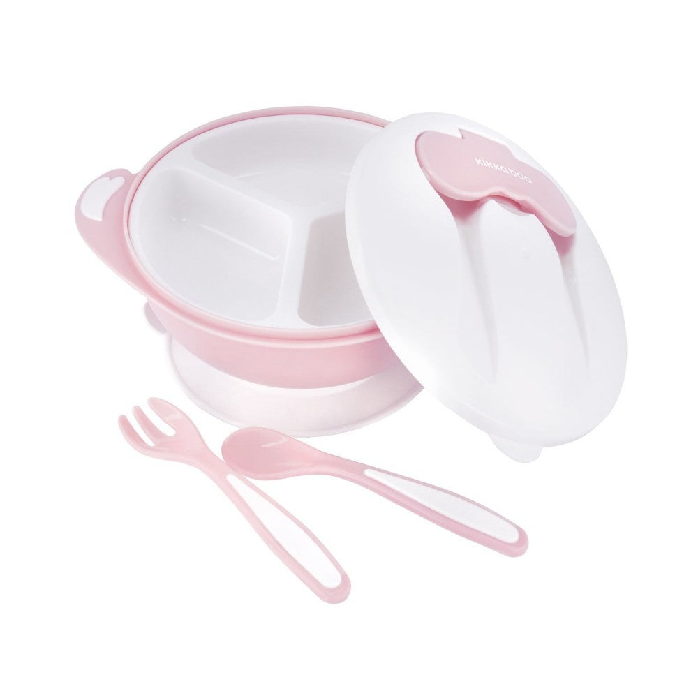Set Cuenco con ventosa Kikka Boo 4 en 1 y cubiertos