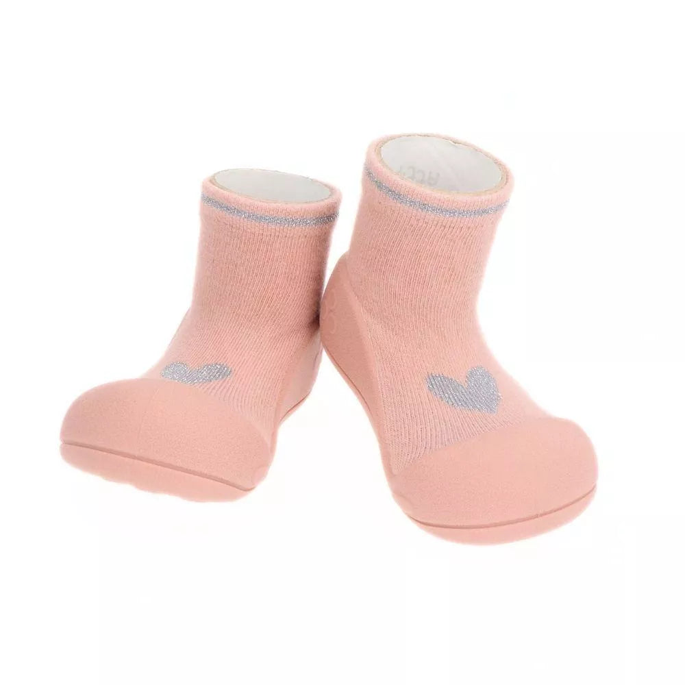 Zapato calcetín Attipas SHINY HEART PINK
