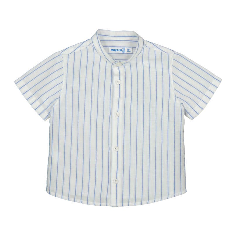 Camisa Mayoral manga corta lino cuello mao