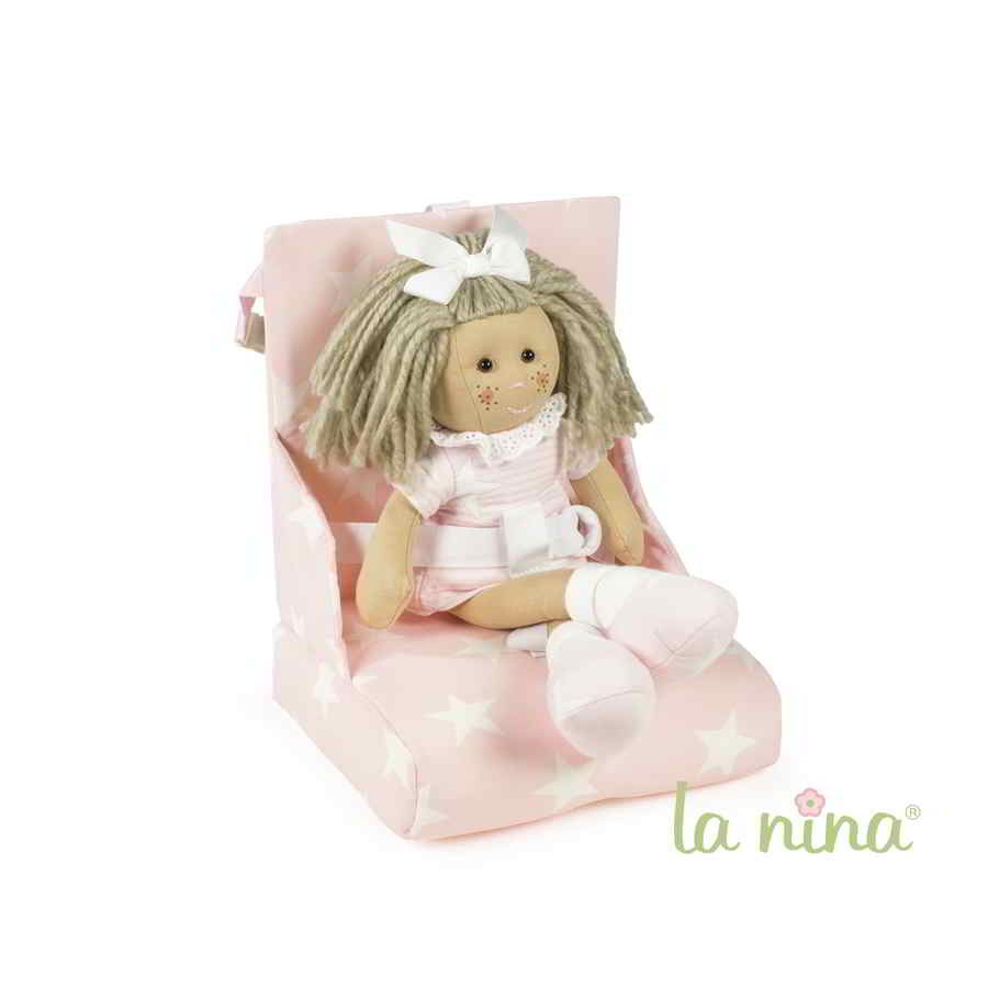 PACK Trona de viaje carlota La nina y muñeca bailarina La nina