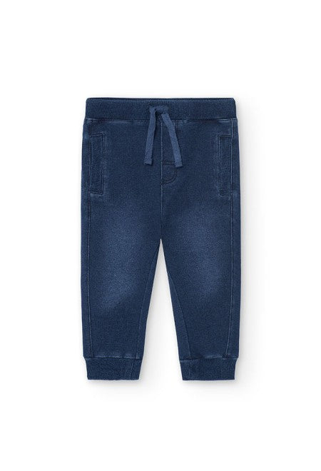 Pantalón felpa Boboli denim
