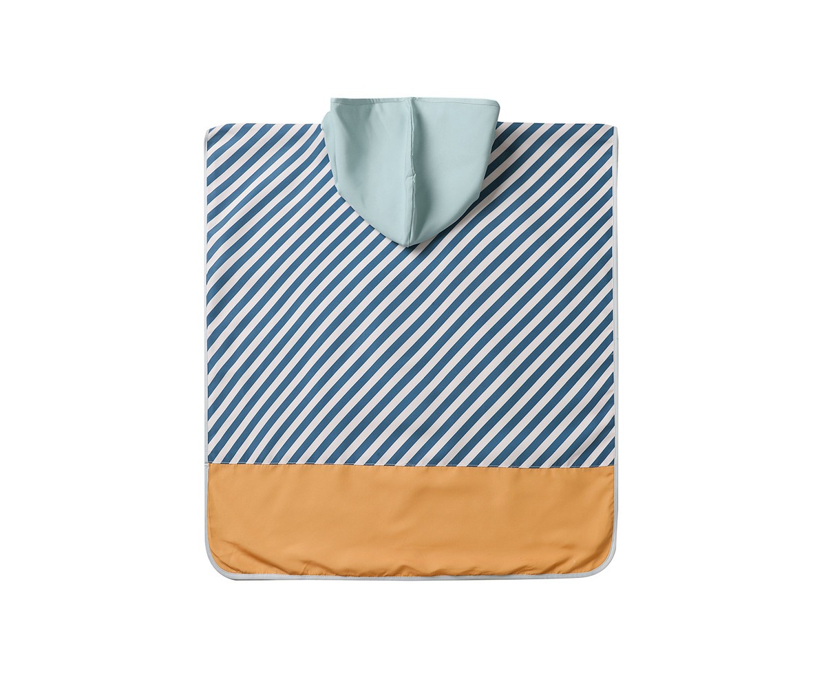 Poncho Monnëka Stripes Blues & Beyond