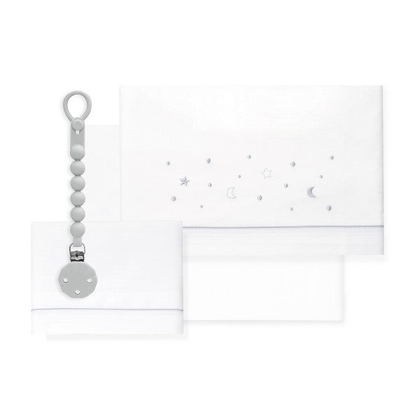 Triptico Cuna Estrellas  Luna+ Broche  Interbaby
