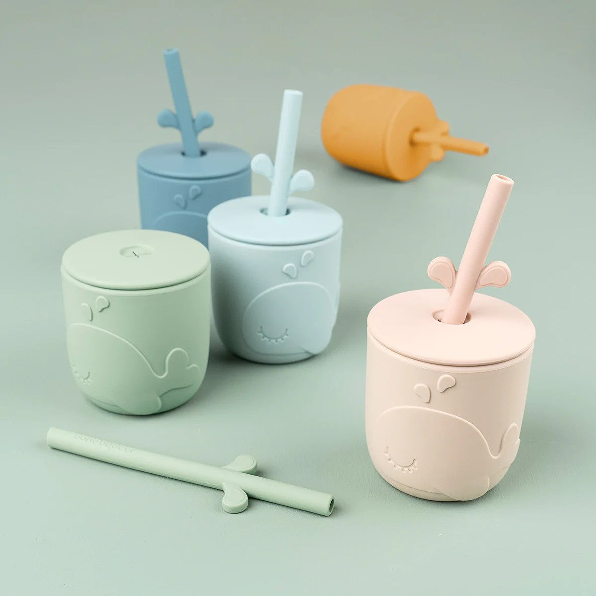 Pack de 2 vasos con pajita Done By Deer Peekaboo Wally