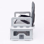 Trona Portátil Nikidom Flat Pack ultra compacta grey