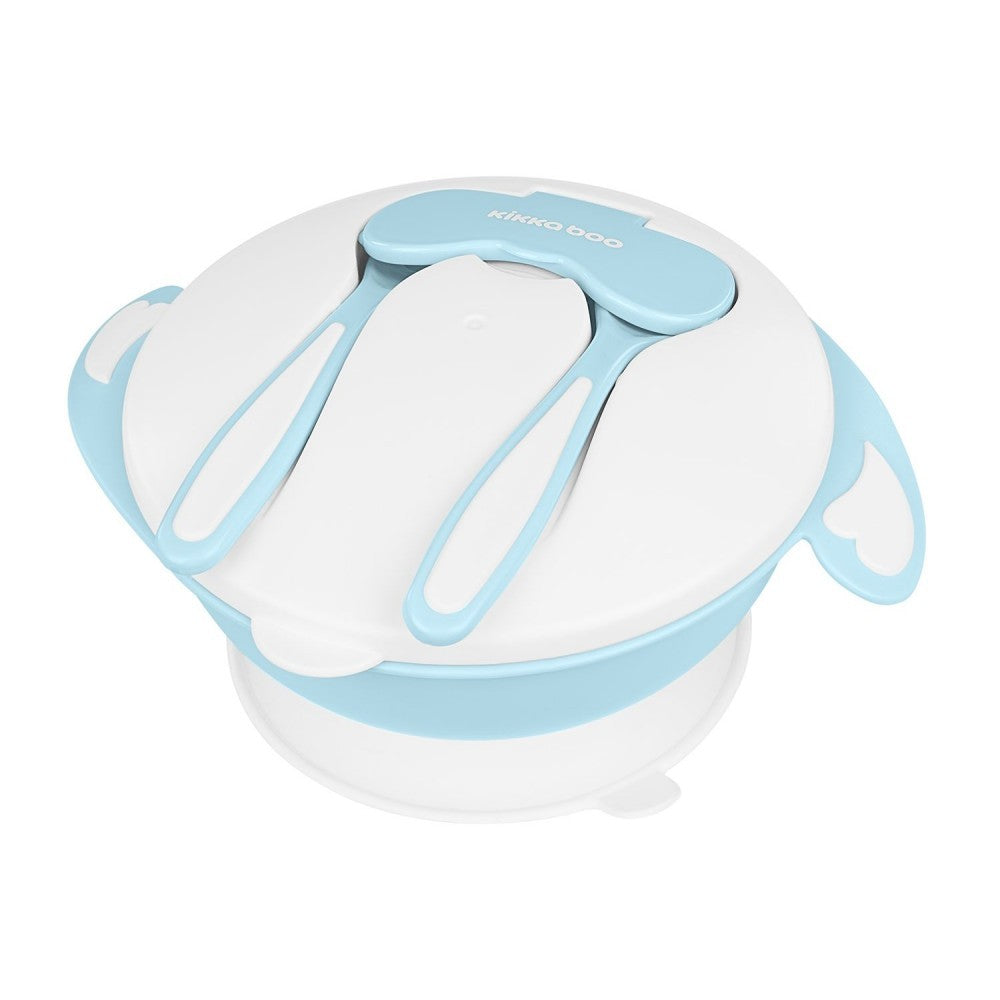 Set Cuenco con ventosa Kikka Boo 4 en 1 y cubiertos