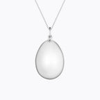 Colgante de Maternidad Ilado Ova Plata con cadena