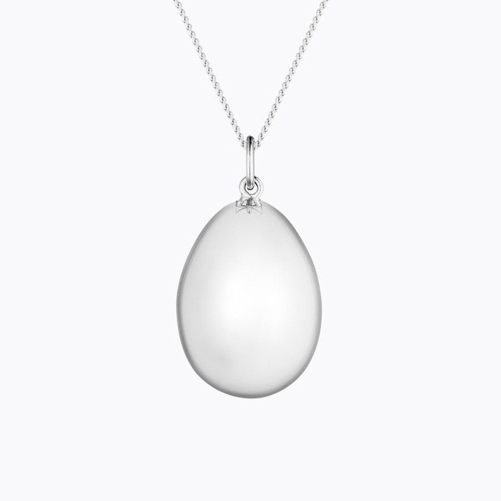 Colgante de Maternidad Ilado Ova Plata con cadena